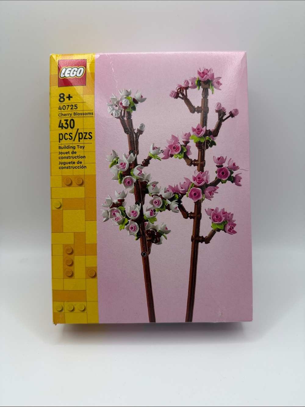 Lego Cherry Blossoms Wall Art - Pink & Green